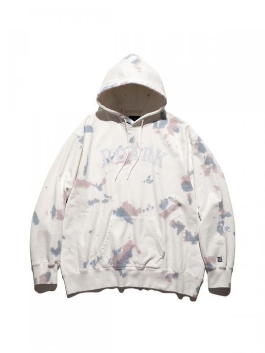 ROARK REVIVAL "MEDIEVAL LOGO" P/O HOODED SWEAT - TIEDYE / Blue tiedye