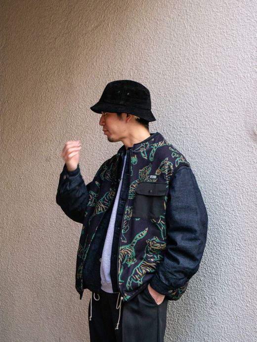 THE UNION TIGER FLEECE VEST / Navy