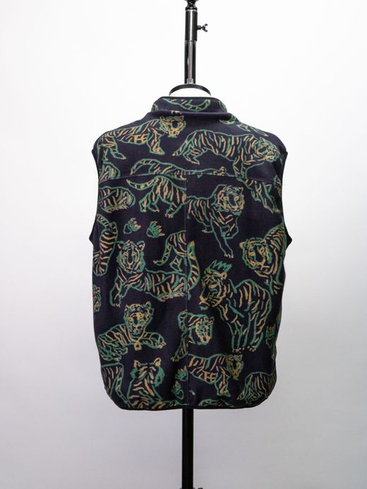 THE UNION TIGER FLEECE VEST / Navy