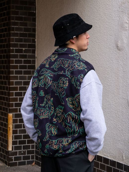 THE UNION TIGER FLEECE VEST / Navy