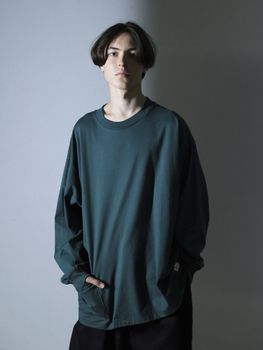 ORGANIC COTTON CHILL POCKET LONG TEE / Green