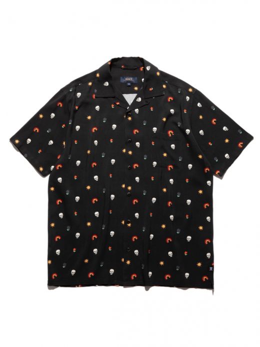 ROARK REVIVAL "JOURNEY CALAVERA" S/S WOVEN / Black