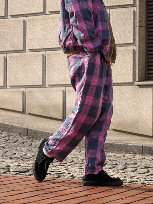 VOO BIG CHECK EZ SLACKS / Navy