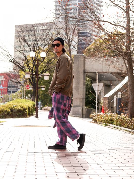 VOO BIG CHECK EZ SLACKS / Navy