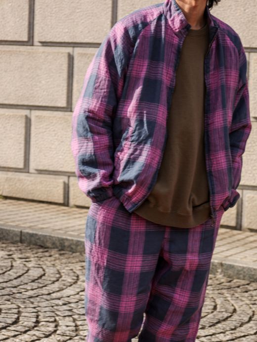 VOO BIG CHECK EZ SLACKS / Navy