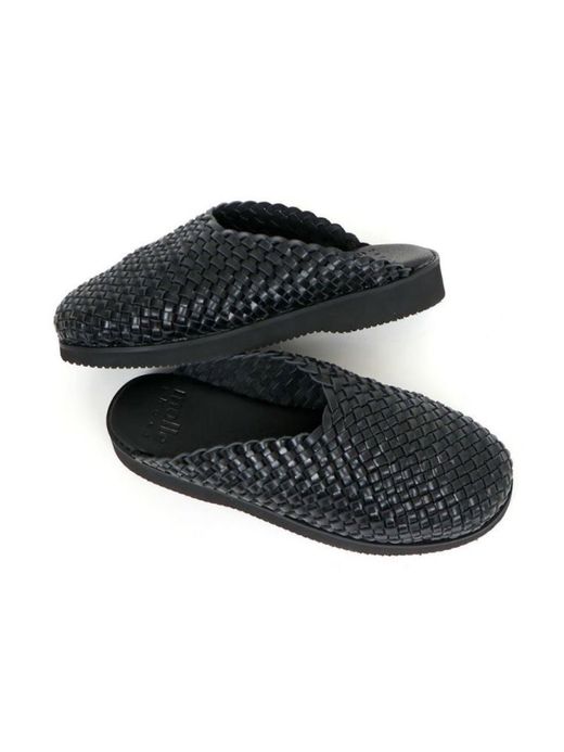 molle shoes WOVEN LEATHER CROG / Black