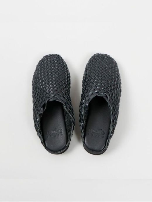 molle shoes WOVEN LEATHER CROG / Black