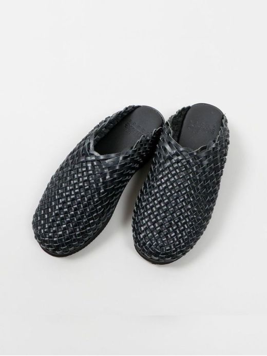 molle shoes WOVEN LEATHER CROG / Black