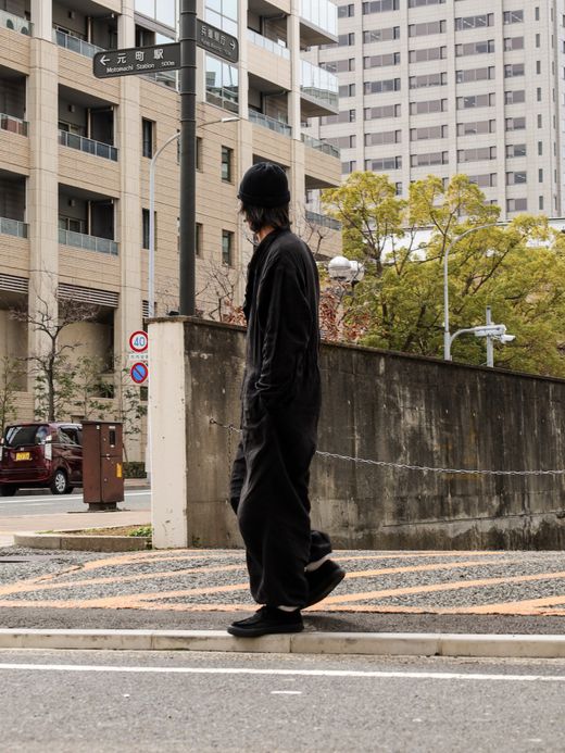 ANACHRONORM HELICREW MECHANIC COVERALL / Black