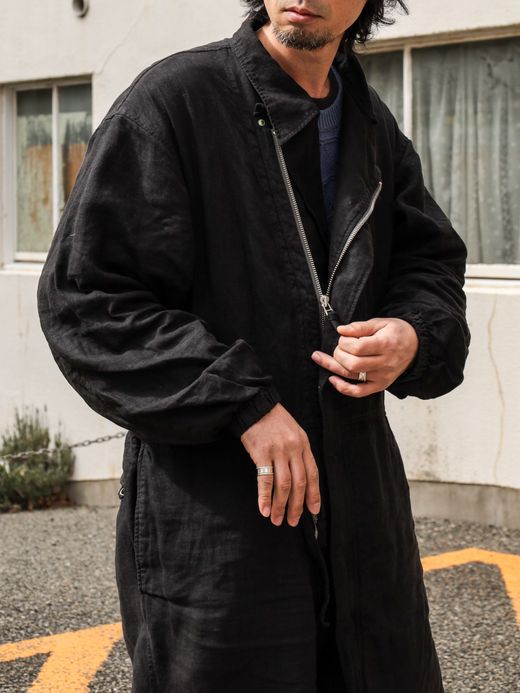 ANACHRONORM HELICREW MECHANIC COVERALL / Black