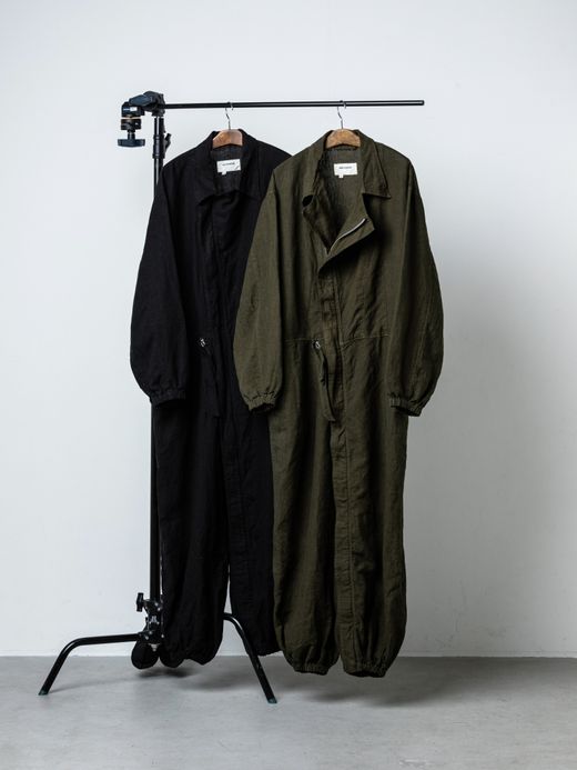 ANACHRONORM HELICREW MECHANIC COVERALL / Black