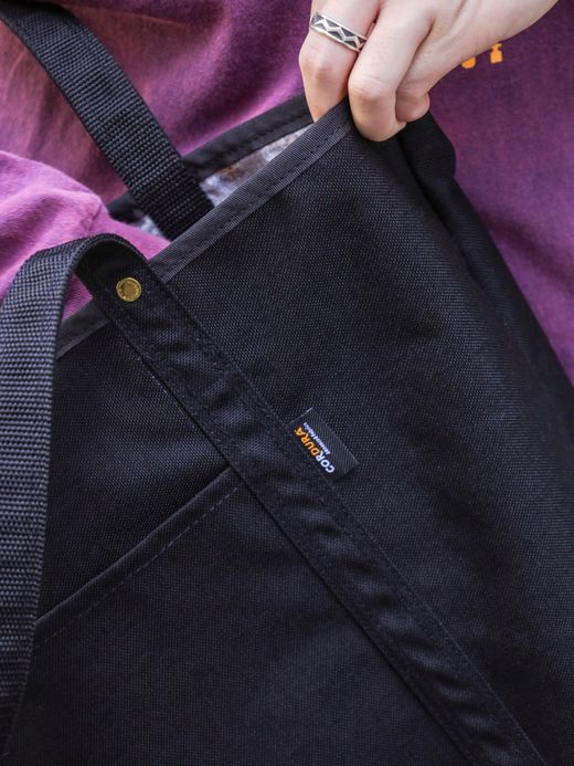 ANACHRONORM REVERSIBLE CAMP STEADY TOTE BAG / Black×indigo