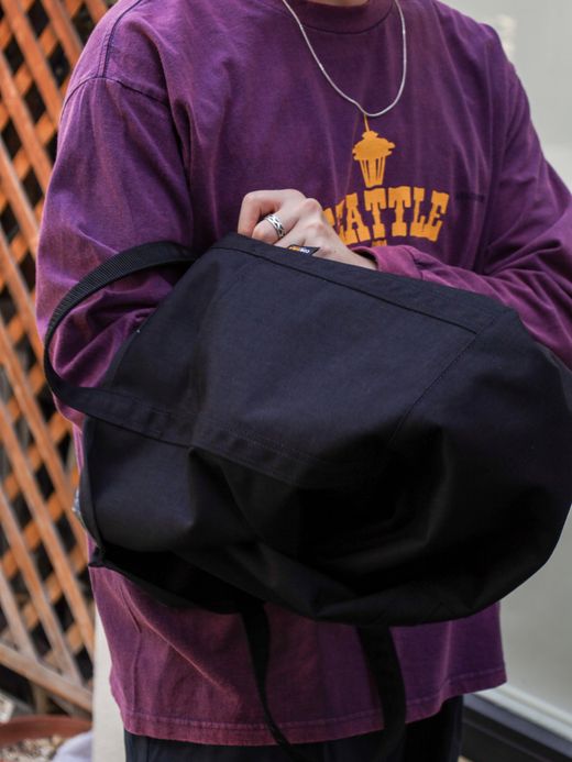 ANACHRONORM REVERSIBLE CAMP STEADY TOTE BAG / Black×indigo