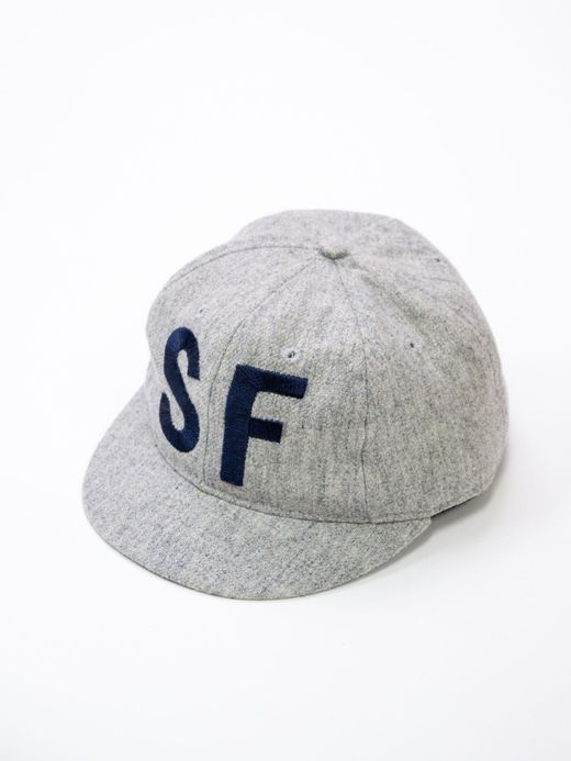 FLATBUSH Select "EBBETS FIELD FLANNELS" BASEBALL CAP / Gray