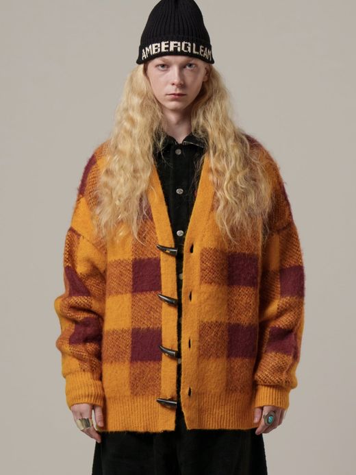 AMBERGLEAM MOIST TOUCH KNIT CARDIGAN / Honey