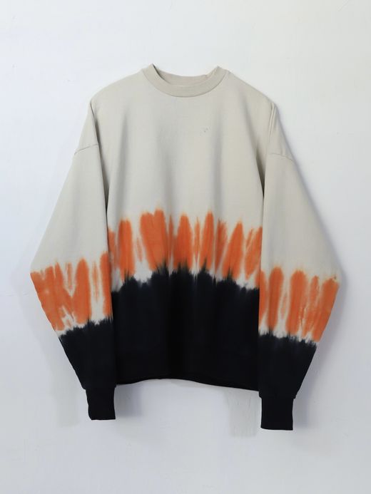 AMBERGLEAM TIE DYE PILE PULLOVER / Orange