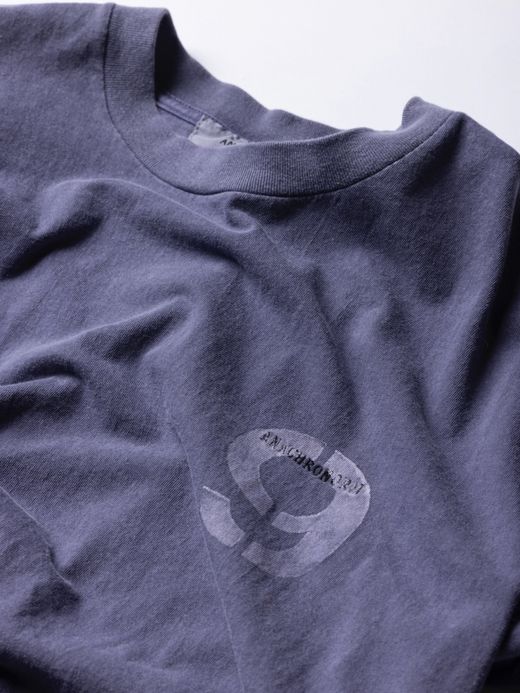 ANACHRONORM STENCIL PIGMENT DYE S/S T-S / Purple