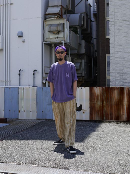 ANACHRONORM STENCIL PIGMENT DYE S/S T-S / Purple