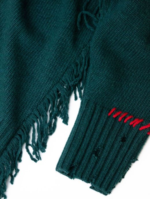 VOO FRINGE CREW(DAMAGED/CUSTOMIZED) / Green