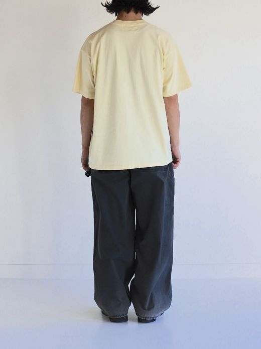 ANACHRONORM STICKER MOTIF PRINTED S/S T-S / Beige