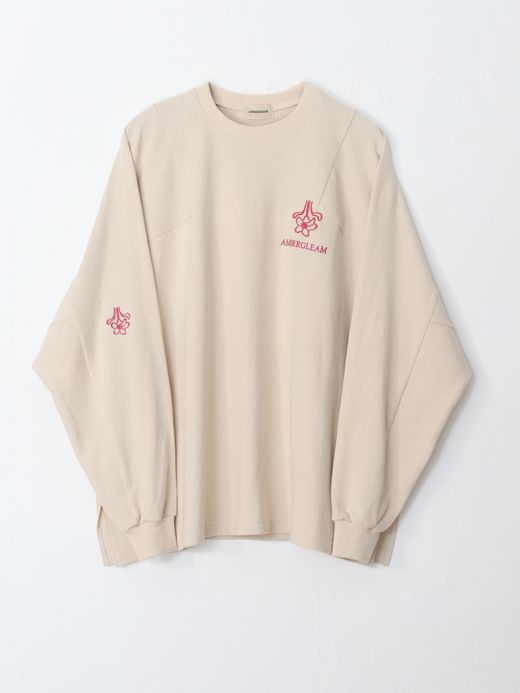 AMBERGLEAM EMBROIDERY PANEL LONG SLEEVE / 5colors