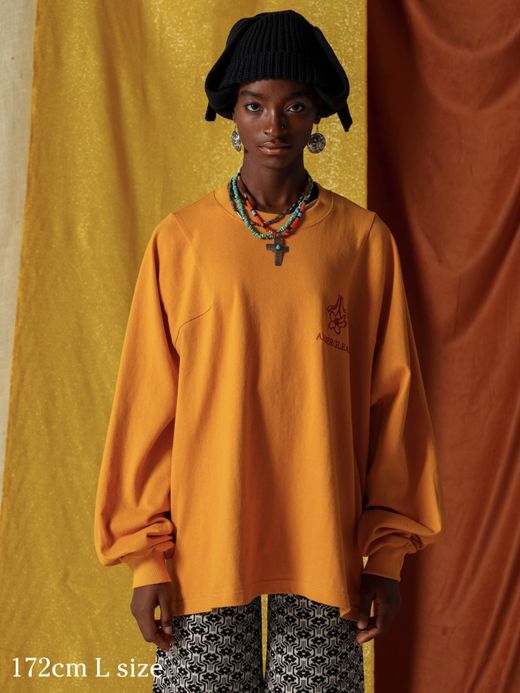 AMBERGLEAM EMBROIDERY PANEL LONG SLEEVE / 5colors