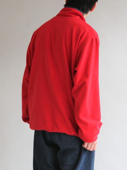 ANACHRONORM REVERSIBLE FLEECE / Red×navy