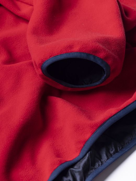 ANACHRONORM REVERSIBLE FLEECE / Red×navy