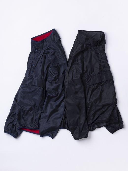 ANACHRONORM REVERSIBLE FLEECE / Red×navy
