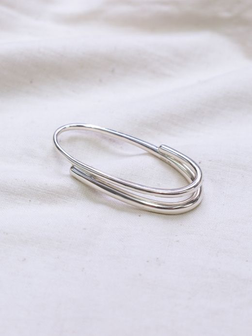 ing OVERLAPPING LINES RING / Silver
