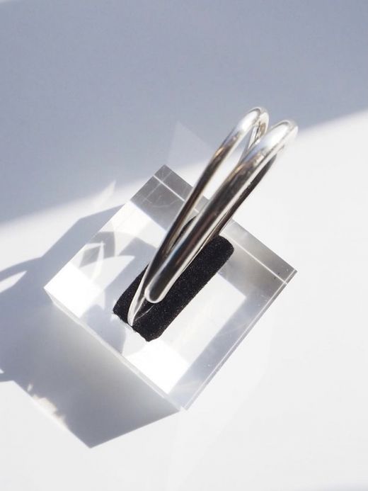 ing OVERLAPPING LINES RING / Silver