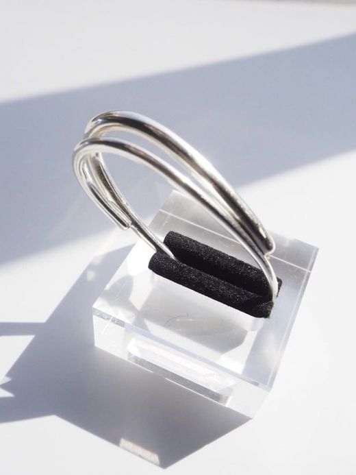 ing OVERLAPPING LINES RING / Silver