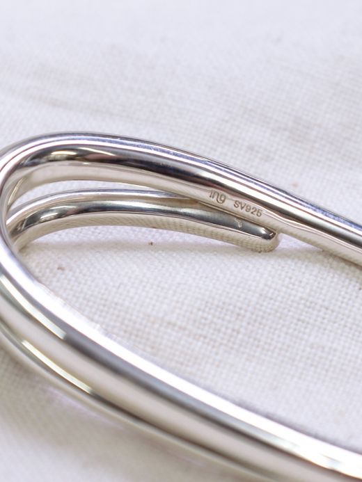 ing OVERLAPPING LINES RING / Silver