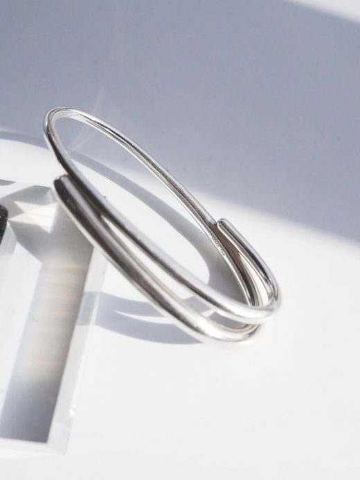 ing OVERLAPPING LINES RING / Silver
