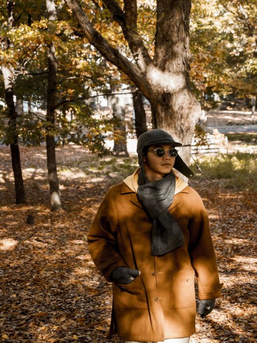 THE UNION THE BOMBER COMB CAP / Gray/olive