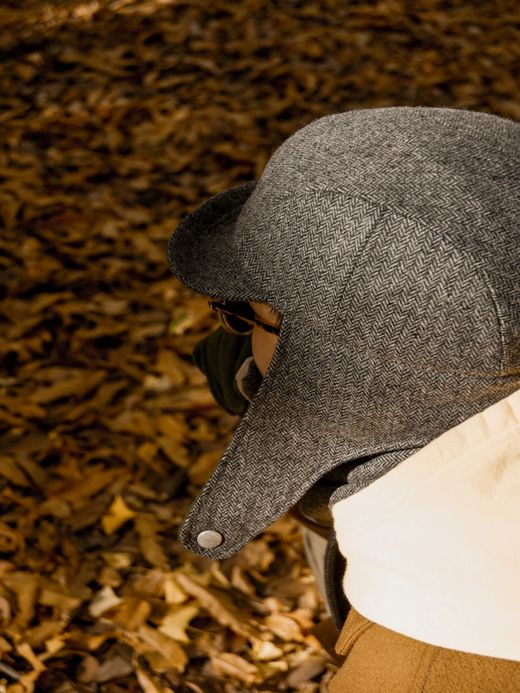 THE UNION THE BOMBER COMB CAP / Gray/olive