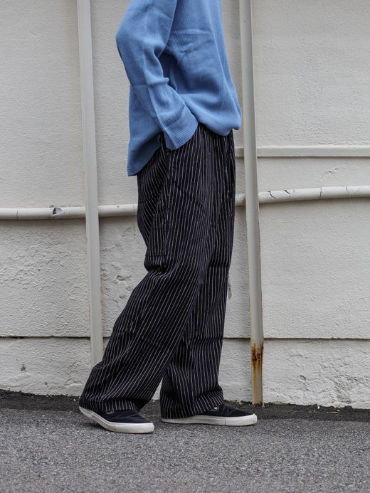 S.F.C STRIPE PAINTER PANTS / Black