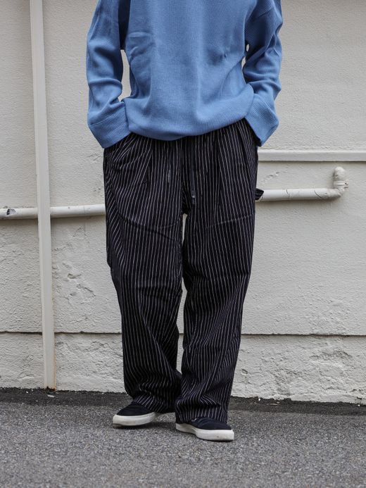 S.F.C STRIPE PAINTER PANTS / Black