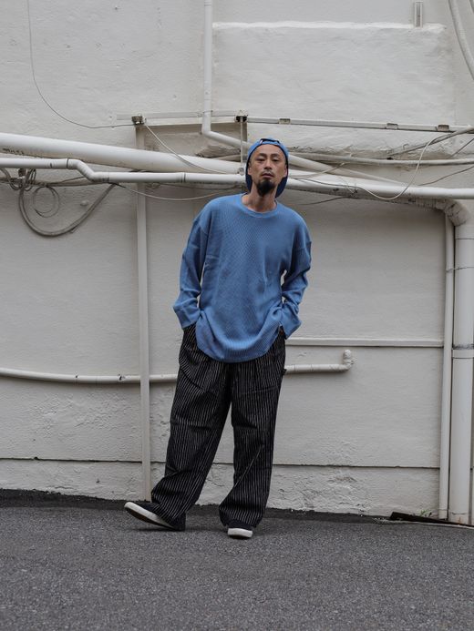 S.F.C STRIPE PAINTER PANTS / Black
