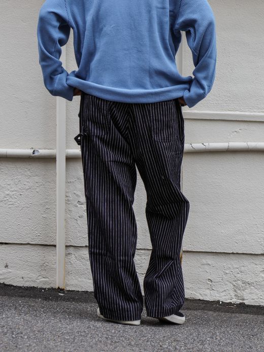 S.F.C STRIPE PAINTER PANTS / Black