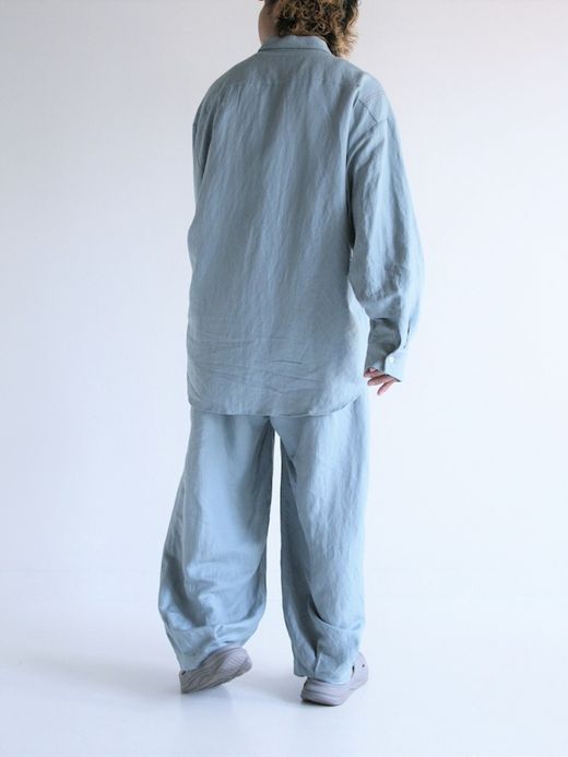 ANACHRONORM RAYON ReSIZE LONG SHIRTS / Sax