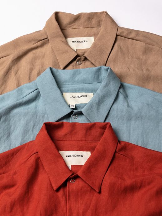 ANACHRONORM RAYON ReSIZE LONG SHIRTS / Sax