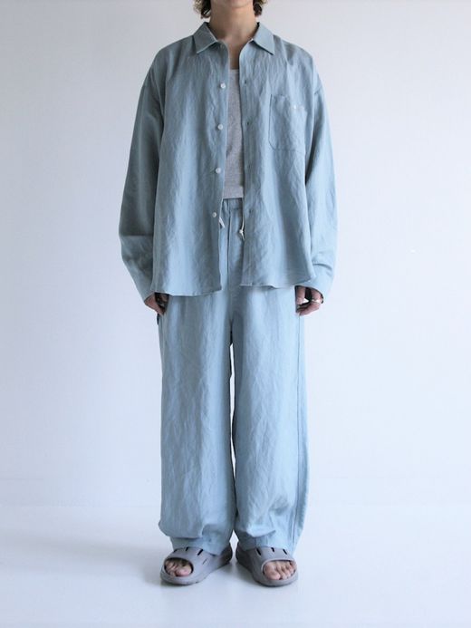 ANACHRONORM RAYON ReSIZE LONG SHIRTS / Sax