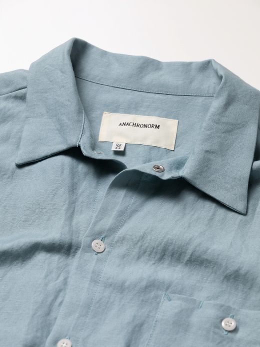 ANACHRONORM RAYON ReSIZE LONG SHIRTS / Sax