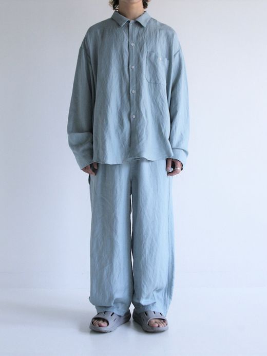 ANACHRONORM RAYON ReSIZE LONG SHIRTS / Sax