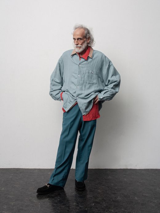 ANACHRONORM RAYON ReSIZE LONG SHIRTS / Sax