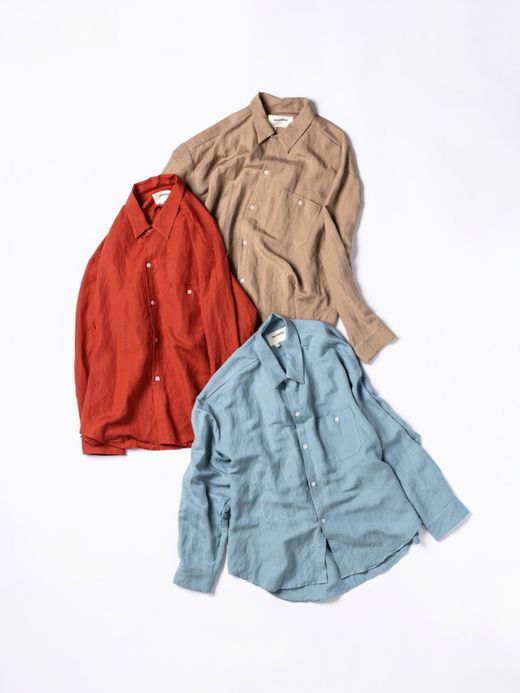 ANACHRONORM RAYON ReSIZE LONG SHIRTS / Sax