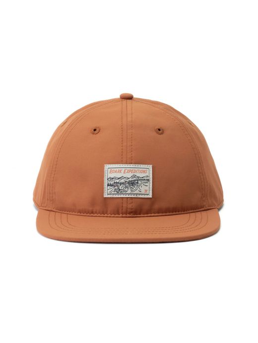 ROARK REVIVAL "CAMPOVER" 6PANEL CAP - MID / Terracotta