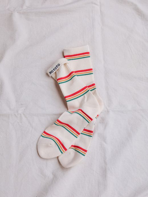 ROTOTO IRIE STRIPE SOCKS / 2colors