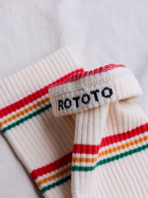 ROTOTO IRIE STRIPE SOCKS / 2colors